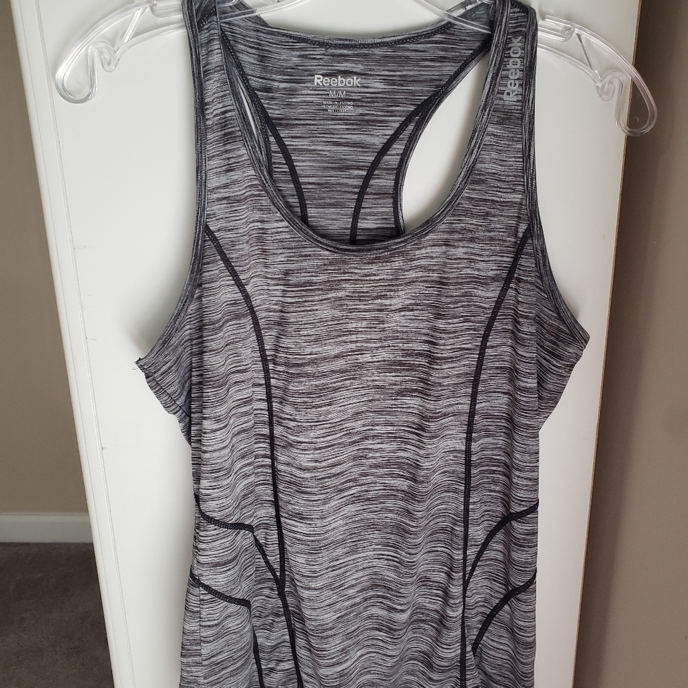 Reebok, grey, tank
